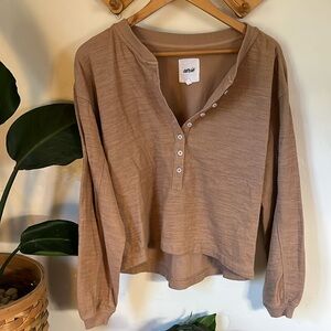 Aerie Henley Lightweight Sweatshirt